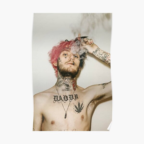 Lil Peep Smoking Portrait Poster RB1510 product Offical Lil Peep Merch