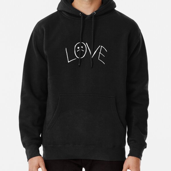 Lil Peep Love Tattoo Official Design White Text Pullover Hoodie RB1510 product Offical Lil Peep Merch
