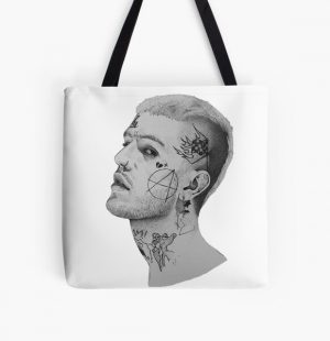 Lip Draw Lil Peep ,Music,Rap,Peep,Album,Cover,Lil Peep Lyrics,Lil Peep Music,Lil Peep Tattoos,Rip Lil Peep,Everybodys Everything,Crybaby,Gifts All Over Print Tote Bag RB1510 product Offical Lil Peep Merch