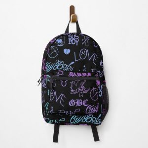 Lil Peep Tattoos Neon Backpack RB1510 product Offical Lil Peep Merch