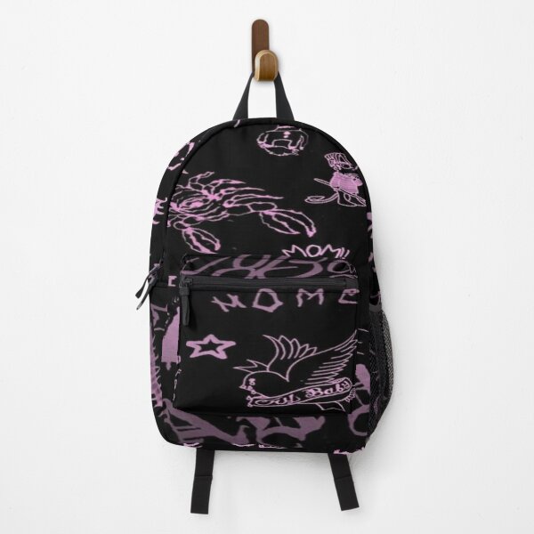 Lil Peep Pattern 2 x Soft Pink  Backpack RB1510 product Offical Lil Peep Merch