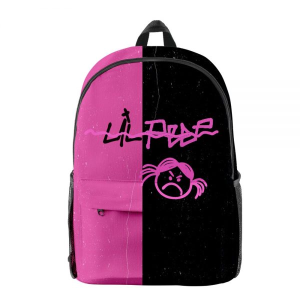 Creative Fashion Funny lil peep pupil Bookbag Notebook Backpacks 3D Print Oxford Waterproof Boys Girls Casual 4 - Lil Peep Store