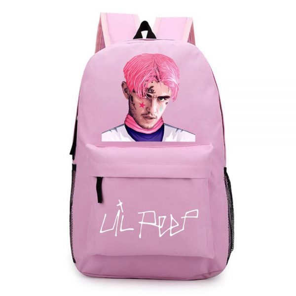 Lils peeps Printed Canvas Backpack Student Backpack Back to SchoolBags Travel bags 1 - Lil Peep Store
