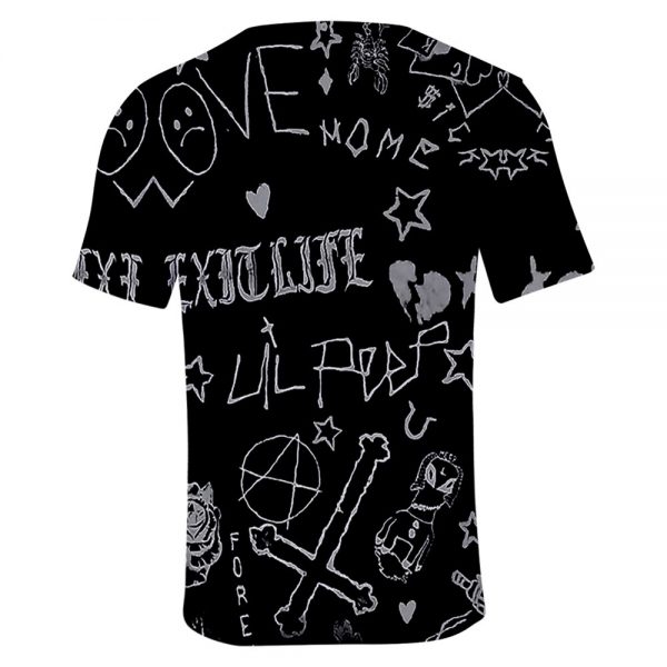 New Lil Peep 3D T shirt Men Women Fashion Casual Short T shirts Xxx Tentacion Men 5 - Lil Peep Store