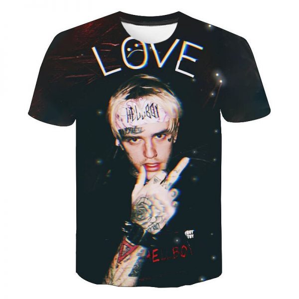 New Singer Lil Peep 3D Printed T shirt Rapper Hip Hop Harajuku Streetwear Men Women Casual 4 - Lil Peep Store