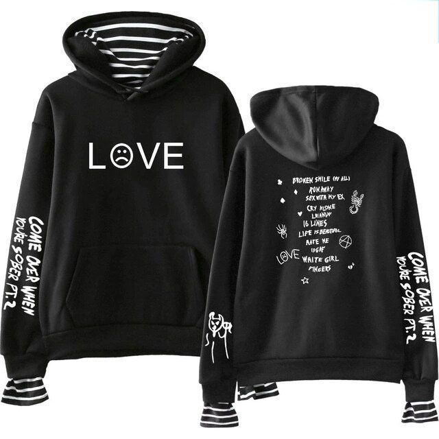 come over when you’re sober – love hoodie 6700 - Lil Peep Store
