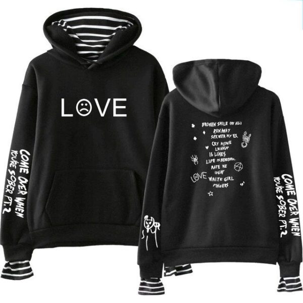 come over when you’re sober – love hoodie 7106 - Lil Peep Store