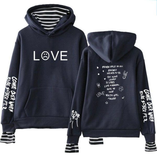 come over when you’re sober – love hoodie 8267 - Lil Peep Store