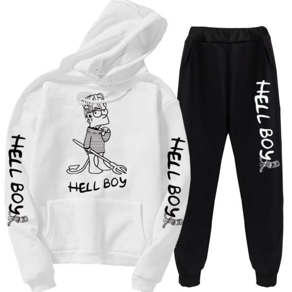 hellboy hoodie &amp sweatpants 1022 - Lil Peep Store