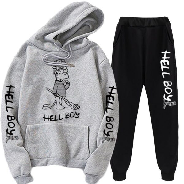 hellboy hoodie &amp sweatpants 7308 - Lil Peep Store