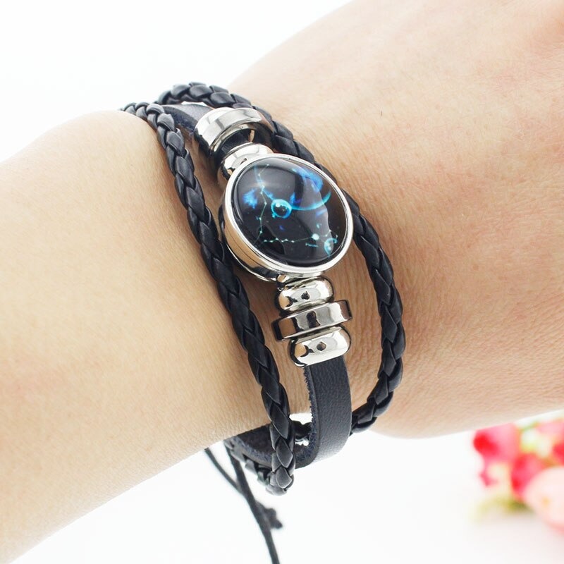 jweijiao lil peep black leather bracelet 7740 - Lil Peep Store