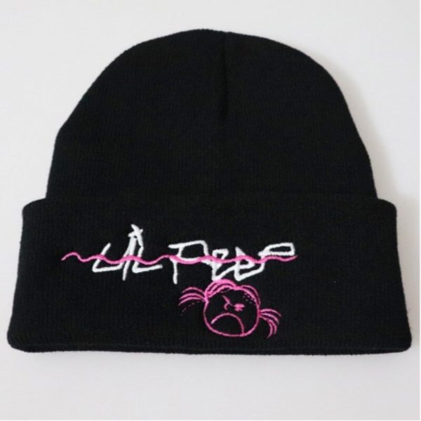 lil peep angry girl embroided beanie 4030 - Lil Peep Store