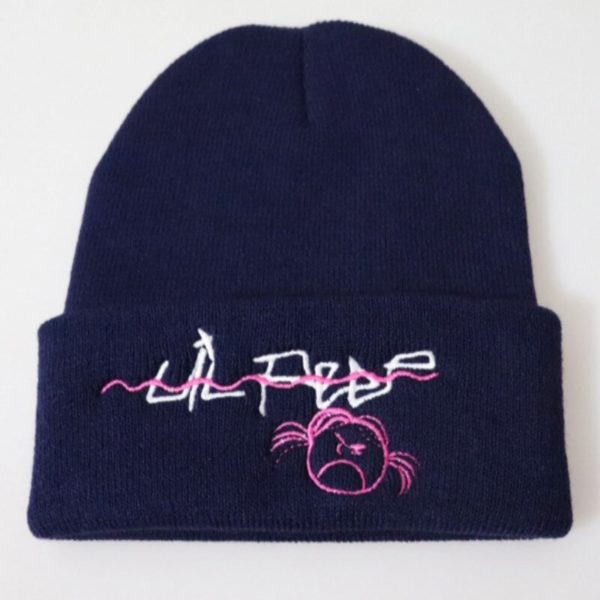 lil peep angry girl embroided beanie 4297 - Lil Peep Store