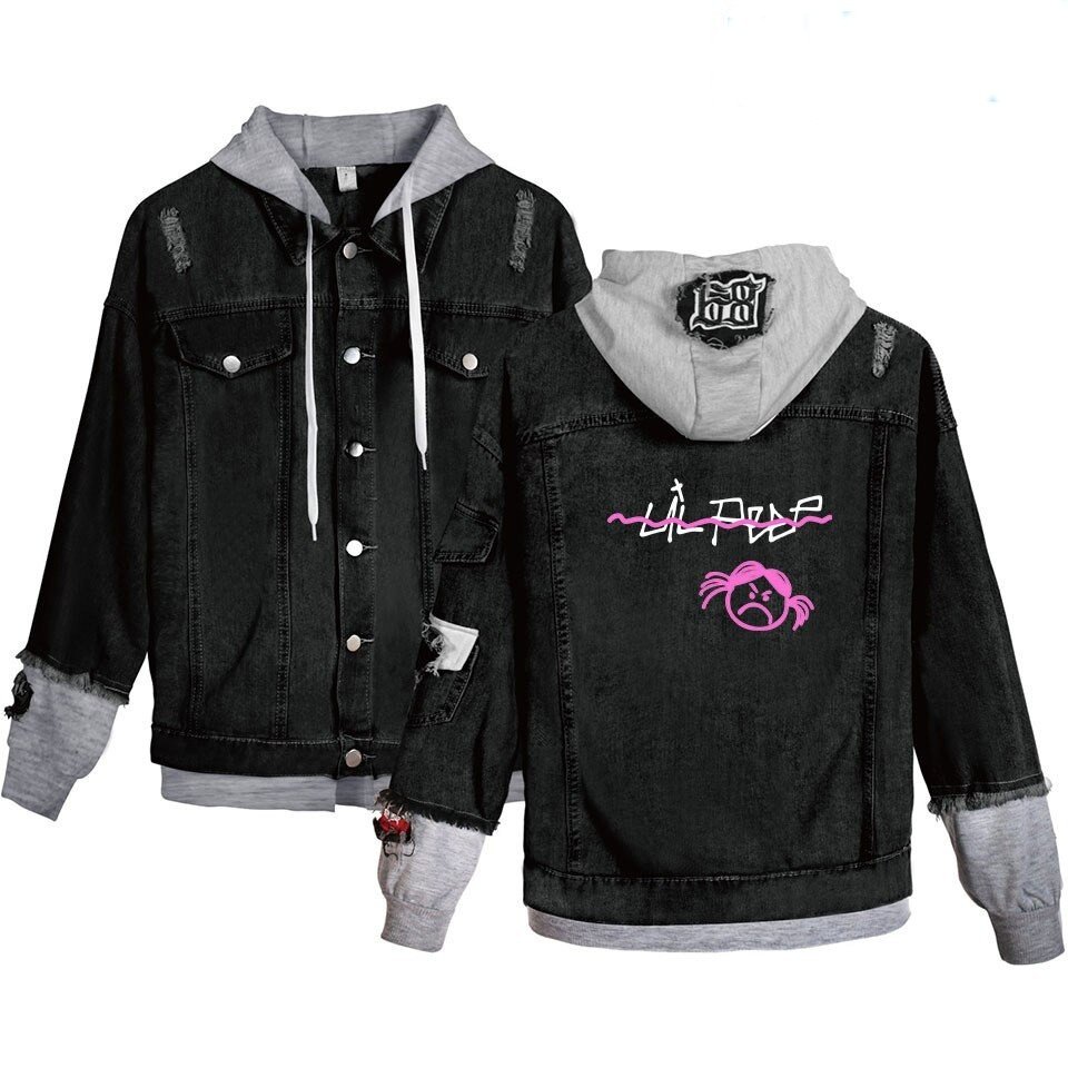 lil peep angry girl jean jacket 7211 - Lil Peep Store