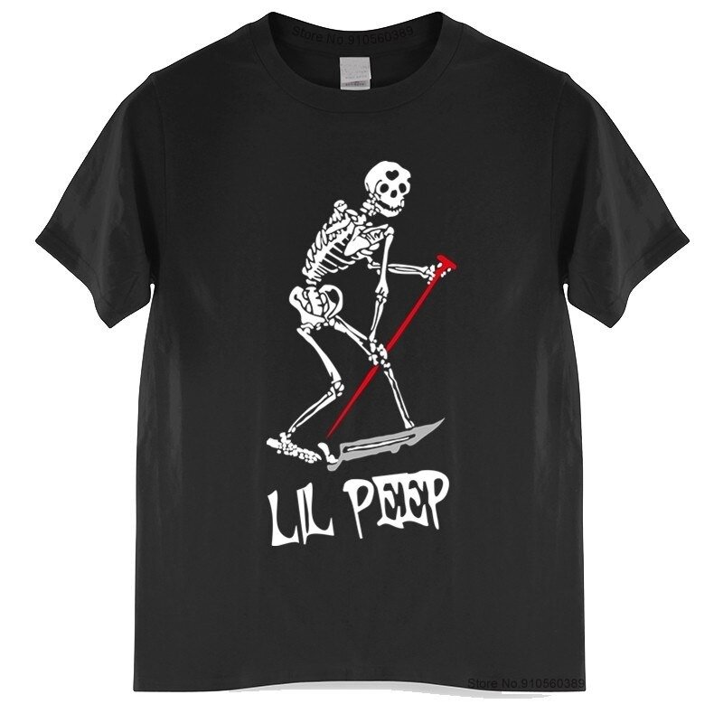 lil peep skeleton t shirt 7172 - Lil Peep Store
