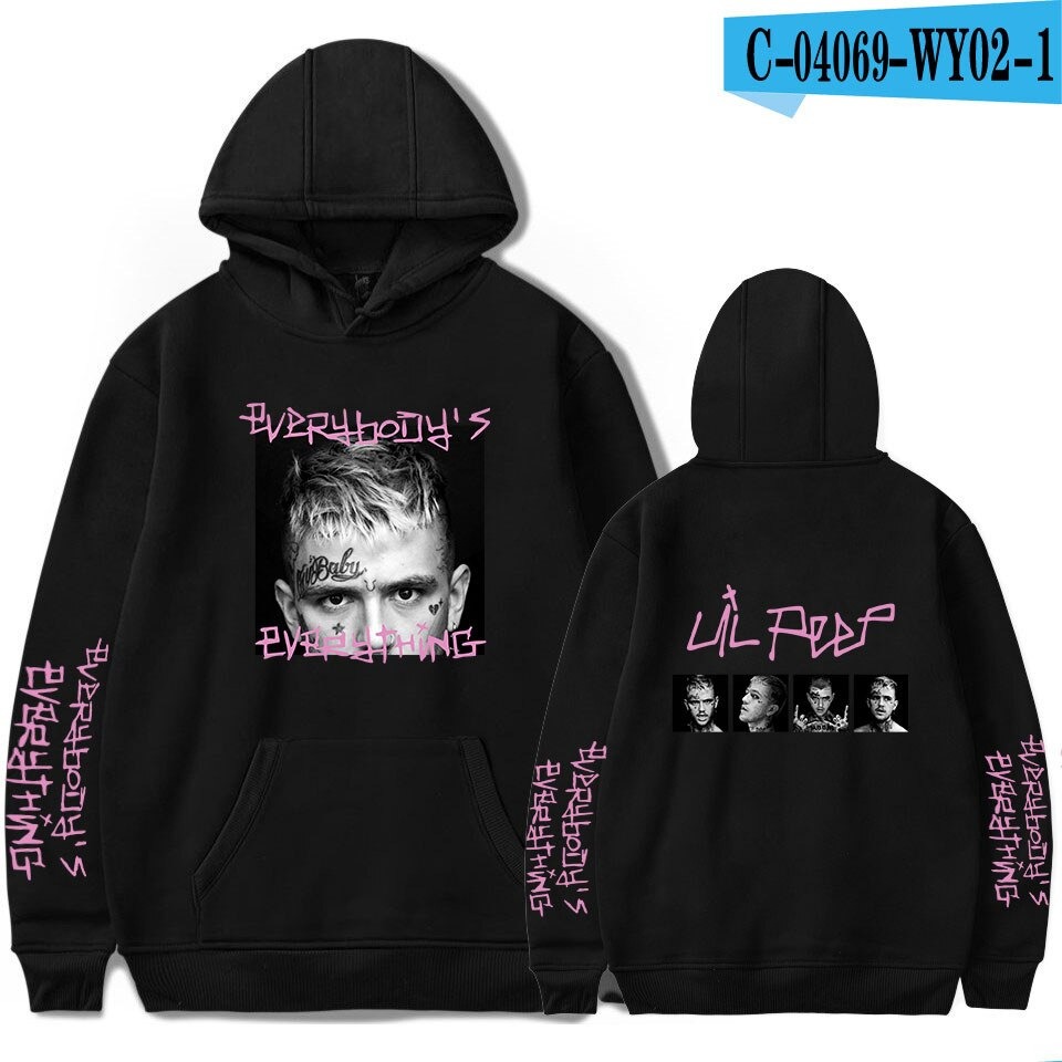 new lil peep black hoodies rap 3825 - Lil Peep Store