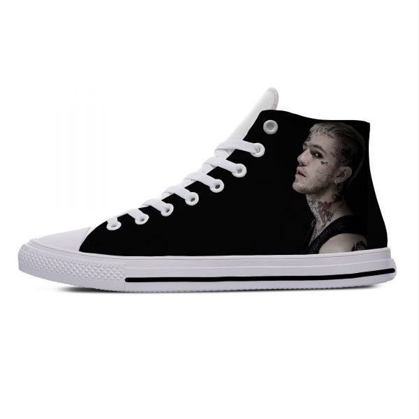 Lil Peep Lilpeep Hip Hop Rapper Funny Popular Casual Canvas Shoes High Top Lightweight Breathable 3D 6 - Lil Peep Store