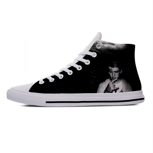 Lil Peep Lilpeep Hip Hop Rapper Funny Popular Casual Canvas Shoes High Top Lightweight Breathable 3D 7 - Lil Peep Store